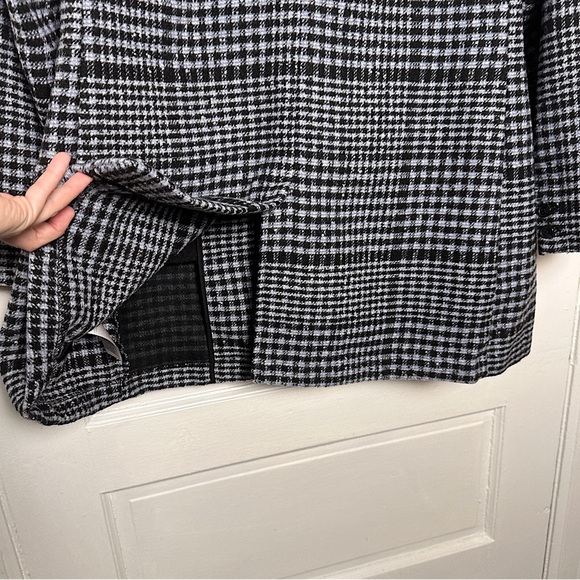 Old Navy Wool Blend Plaid Blazer Coat Classic Academia Preppy NWOT‎ Relaxed Fit - Picture 10 of 17